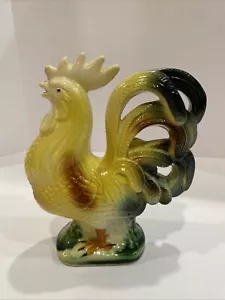 Vintage Crowing Rooster Figurine Porcelain Statue 6" Farmhouse Decor Japan - Picture 1 of 7