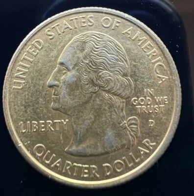 2006 D GOLD PLATED N.D. QUARTER - Image 1 of 3