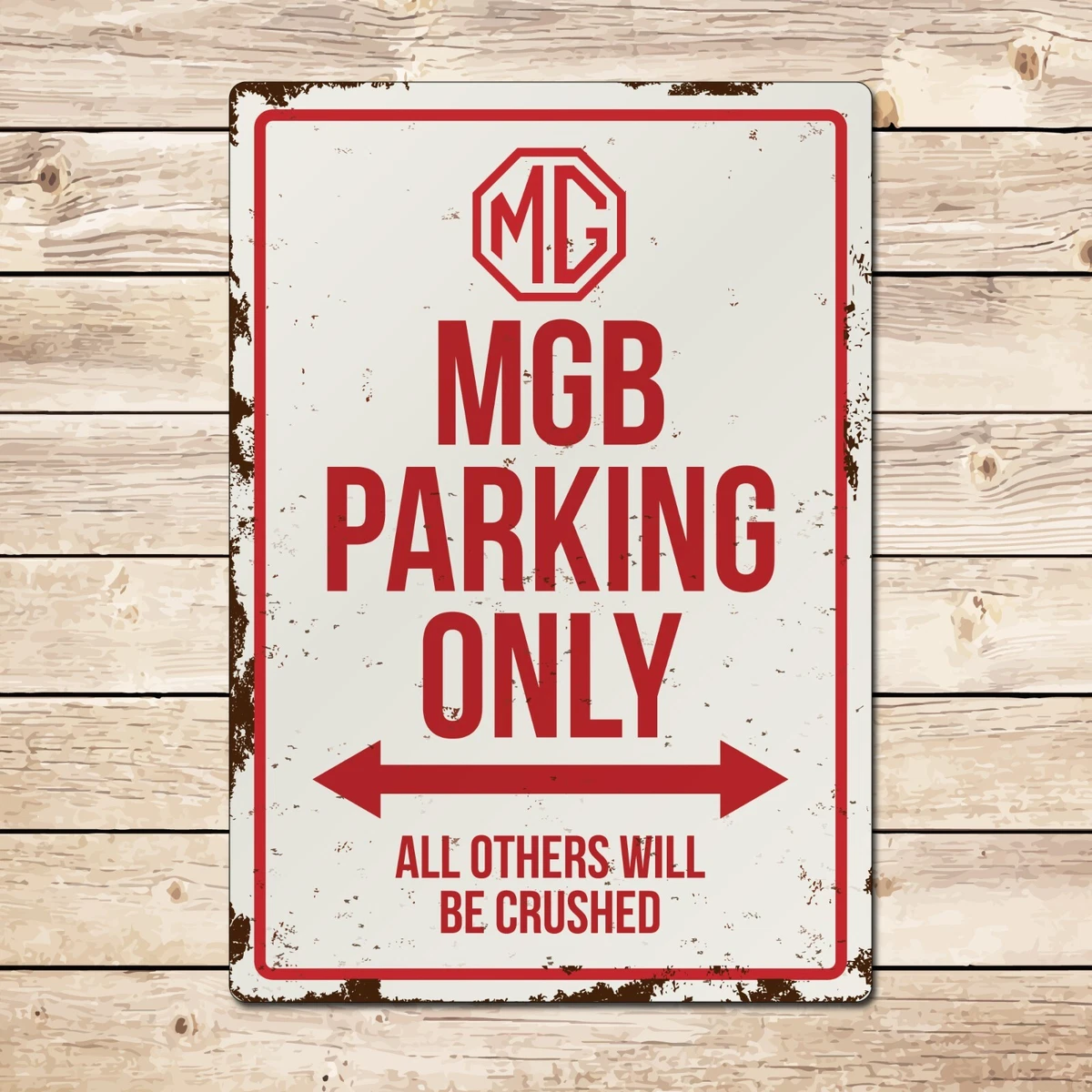 Race Car Parking Only Tin Sign - 8x12 Inch Vintage Metal Sign For Garage, Man Cave, Kids Room