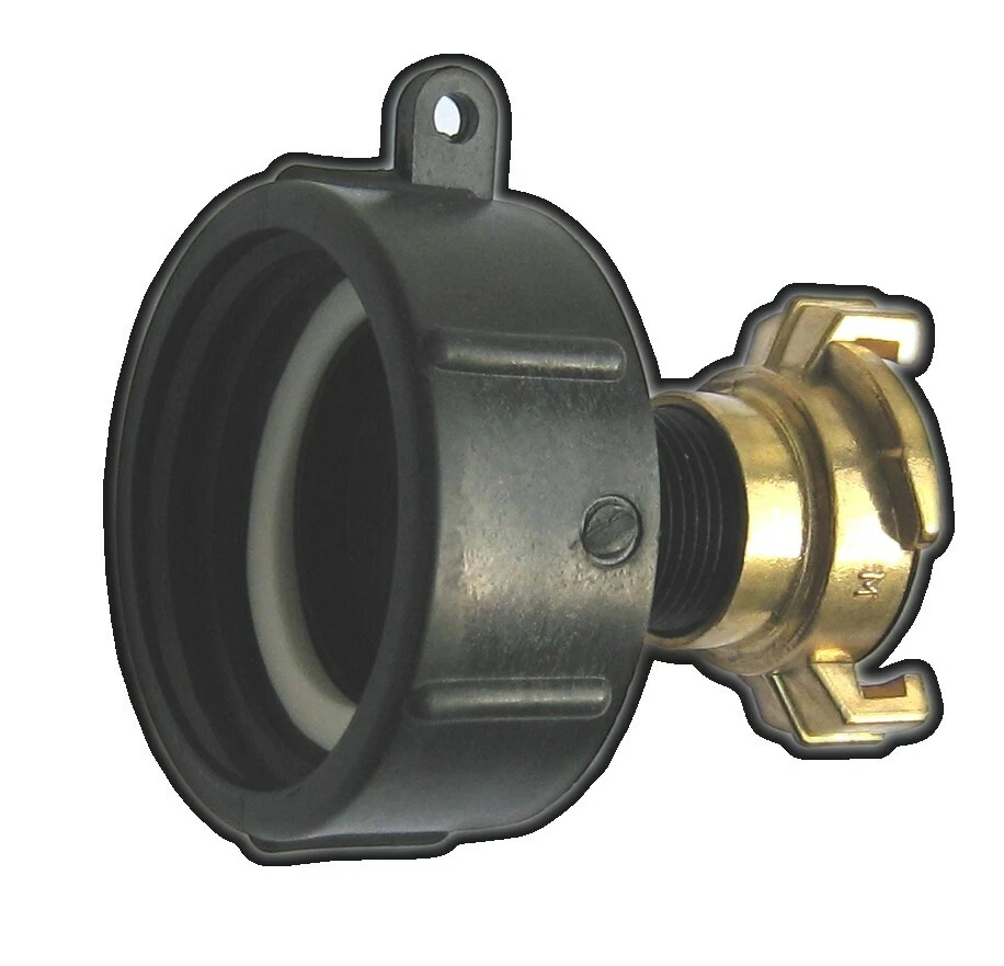 IBC Adapter für S60 Gewinde  Wassertank DN 50 auf Geka - Bild 1 von 1