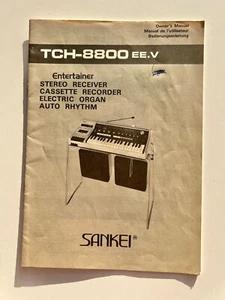 Vintage Sankei TCH-8800 EE.V Entertainer Manual – Stereo Receiver / Organ Guide - Picture 1 of 4