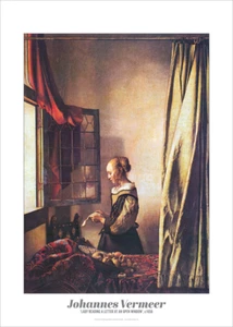 Vermeer, Johannes 'Lady Reading a Letter' c1658 - Repro impresión artística - varios tamaños - Imagen 1 de 3