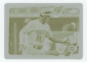 2021 Topps Chrome NICK SENZEL YELLOW PRINTING PLATE 1/1 REDS #185 - Picture 1 of 2