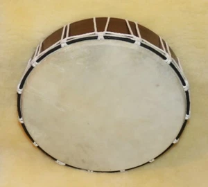 Trommel Rahmentrommel D=40 cm Naturhaut Griffkreuz Indianer Schamanen Ritual - Bild 1 von 4