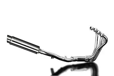 Silenciador redondo de aço inoxidável Delkevic Full 4-1 escape 14" - Honda CB1100A - 13-14 - Imagem 1 de 4