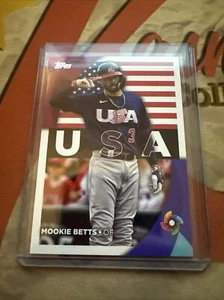 2023 Topps Series 2 World Baseball Classic Mookie Betts Team USA #WBC-6 - Picture 1 of 3
