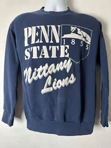 Felpa girocollo vintage USA anni 80 90 Penn State Nittany Lions calcio adulto L - Foto 1 di 14