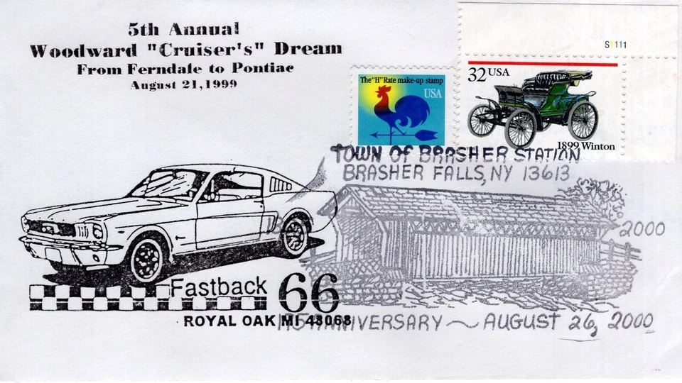 WOODWARD CRUISER'S DREAM  - BRASHER FALLS, NY  2000  FDC17577 - Image 1 of 1