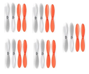 JJRC F180 Orange Clear Propeller Blades Props 5x Propellers Transparent - Picture 1 of 1