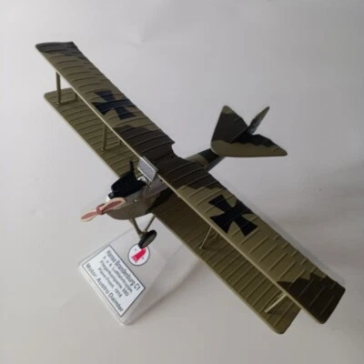 1:72 Diecast Military Model WWI 1918 Hansa Brandenburg C1 K.u.K Biplane Aircraft - Image 1 of 4