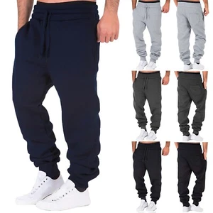Men's Joggers Active Baggy Sweatpants Casual Warm Trousers Workout Track Pants - Picture 1 of 16