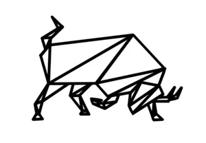10 DXF cnc file g code gcode BULL laser cut plasma polygonal geometric cut 7025 - Picture 1 of 24