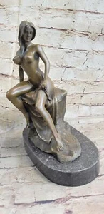 Nackte Frau Bronze Metall Figur Statue Skulptur suggestive Originalkunst von Milo - Bild 1 von 10