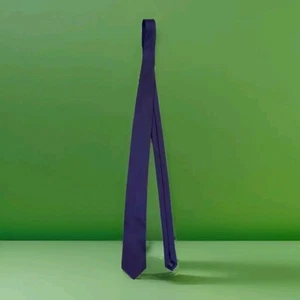 CALVIN KLEIN - MEN'S TIE - Purple SOLID SILK SLIM - Picture 1 of 3