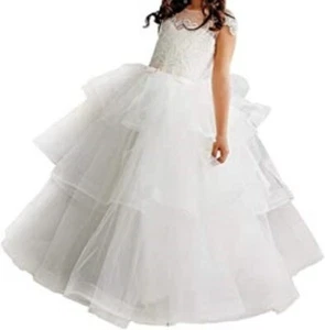 Abito comunione ragazza principessa abito matrimonio comunione abito da sera 134-140 - Foto 1 di 3