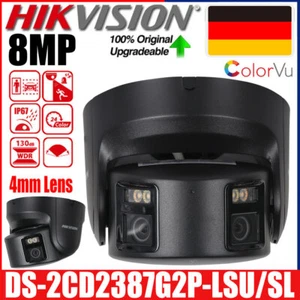 Hikvision DS-2CD2387G2P-LSU/SL 4K 8MP 180° Panorama ColorVu 2-Way Audio 4mm DE - Bild 1 von 16