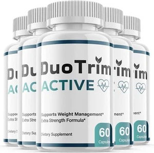 5 Pack-Duo Trim Active Keto Pills - Duo Trim Active Support Weight Loss-300 Caps - Picture 1 of 3