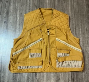 Gamehide Bird Hunting Vest Mens Large Brown Chukkar Canvas Utility Pockets - Picture 1 of 16