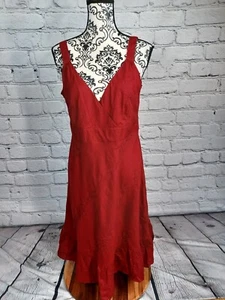Gap women's NWT sleeveless size 12 dress floral stitch lined fit and flared b26 - Picture 1 of 11
