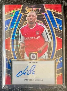 2023-24 Panini Select Premier League Patrick Vieira, PULSAR BLU ARSENAL AUTO!! - Foto 1 di 2