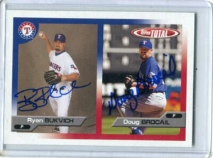 2005 Topps Total Doug Brocail Ryan Bukvich Dual Signed Autographed Card #614 - Picture 1 of 1