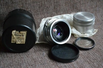 Wide angle Jupiter 12 (Biogon copy) 35mm Kiev Contax RF mount lens year 1960 #14 - Image 1 of 4