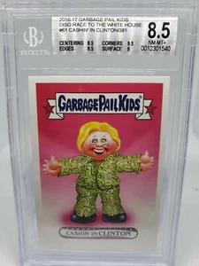 2016 Garbage Pail Kids Cashin' in Clinton BGS 8.5 MINT Sticker 381 Made - Picture 1 of 2
