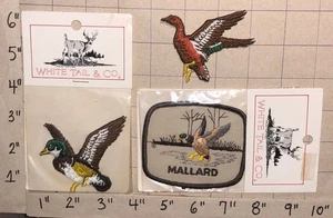 3 DUCK HUNTING HUNTER MALLARD CREST EMBLEM PATCH LOT MIP - Picture 1 of 1
