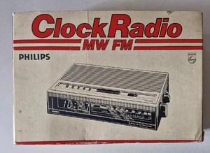 Vintage Philips Clock Radio MW FM AS120 / 45 IN BOX VGC - Picture 1 of 9