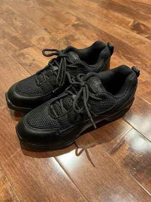 Capezio Dansneaker Women Black  Sneaker Shoes Soft Split Sole Size 6.5 EUC - Image 1 of 4