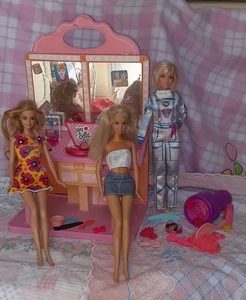 BARBIE STYLING SALON 1987 PLAYSET RARE MATTEL VINTAGE DOLL ANNI 80 BEAUTY SALONE - Picture 1 of 17