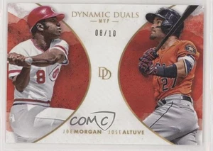 2018 On Demand Dynamic Duals Award Winners Red /10 Joe Morgan Jose Altuve HOF - Picture 1 of 3