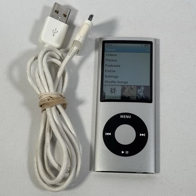 Apple iPod Nano 4th Gen A1285 Silver 8GB - Image 1 of 4