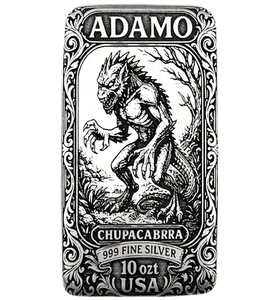 10 oz Silber Kunstbarren 999 - Chupacabrra - Exclusive Limited Edition - Adamo Metall - Bild 1 von 5