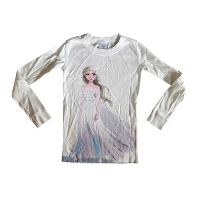 Top pijama manga larga Hanna Andersson x FROZEN II blanco estampado ELSA 5 Foto 1 de 4