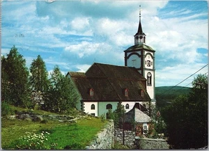 Vintage 1987 ROROS, Norway 4x6 Postcard "Roros Kirke" Church View / 1987 Cancel - Picture 1 of 2
