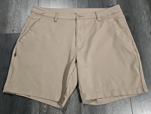 Bylt Everyday Shorts 2.0 Men 36 Brown Stretch Preppy Comfort Casual Golf 7" - Picture 1 of 15