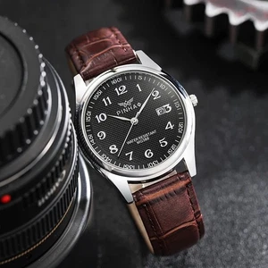 Reloj de pulsera informal de moda con correa de cuero para hombre Montre de luxe homme 2021 - Imagen 1 de 7