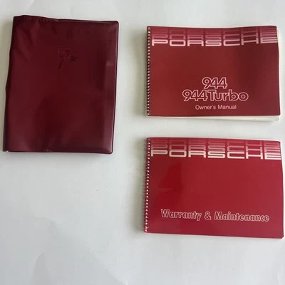 Porsche 944 944S 944 1986 turbo manual del propietario fabricante de equipos originales usado Foto 1 de 4