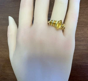Ring 14 Karat Gelbgold Marquise Citrin Größe 8 - Bild 1 von 9