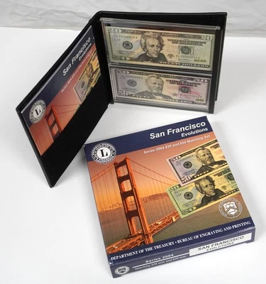 SERIES 2004 SAN FRANCISCO EVOLUTIONS SET, MATCHING $20 & $50 SERIAL NUMBERS - Image 1 of 4