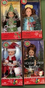 Kelly Club Puppe & Ornamente Christmas Holiday Barbie NEU - 4er Set sortiert - Bild 1 von 8
