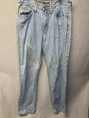 Vtg Guess USA Jeans 30 Pleated Tapered Leg Made in USA 80s 90s Light Wash Denim - Image 1 of 4