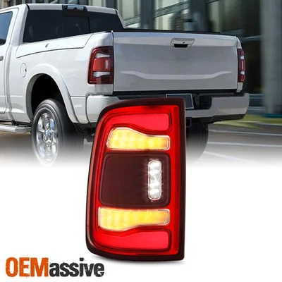 For 19-24 Ram 2500 3500 LED Red Bezel Tail Light Left w/o Blind Spot Detection - Image 1 of 4