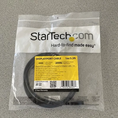 StarTech DisplayPort Cable to USB-C 1m 3.3ft - Image 1 of 3