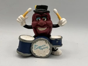 Figura de juguete de baterista banda de músicos California Raisins 1988 de colección por Applause - Imagen 1 de 6