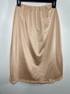 Givenchy Underdressings Vintage Slip Skirt 1980s Beige Half Slip Medium - Picture 1 of 6