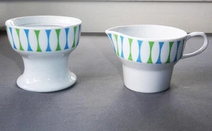 MID CENTURY MODERN PAUL MCCOBB CONTEMPRI " ECLIPSE" CREAMER & SUGAR BOWL NO LID - Picture 1 of 7
