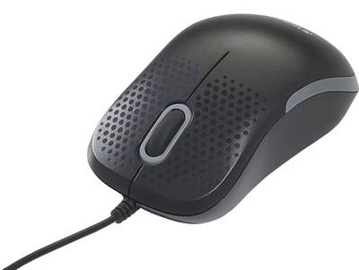 Verbatim Ambidextrous USB Type A Corded Optical Mouse - Black - Image 1 of 4