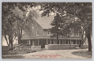 Woodstown New Jersey NJ Freunde Treffen Haus Vintage Postkarte - Bild 1 von 2